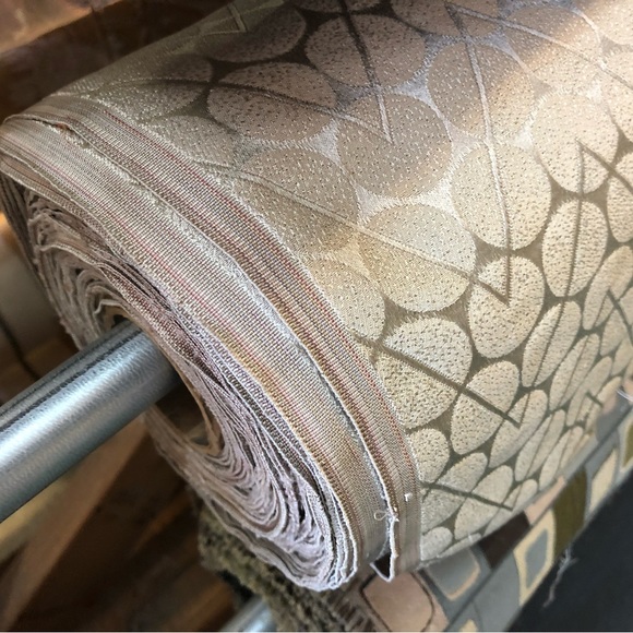 Beacon Hill Corbusier Slate Stunning Silver Geometric Luxury Fabric - Picture 7 of 9